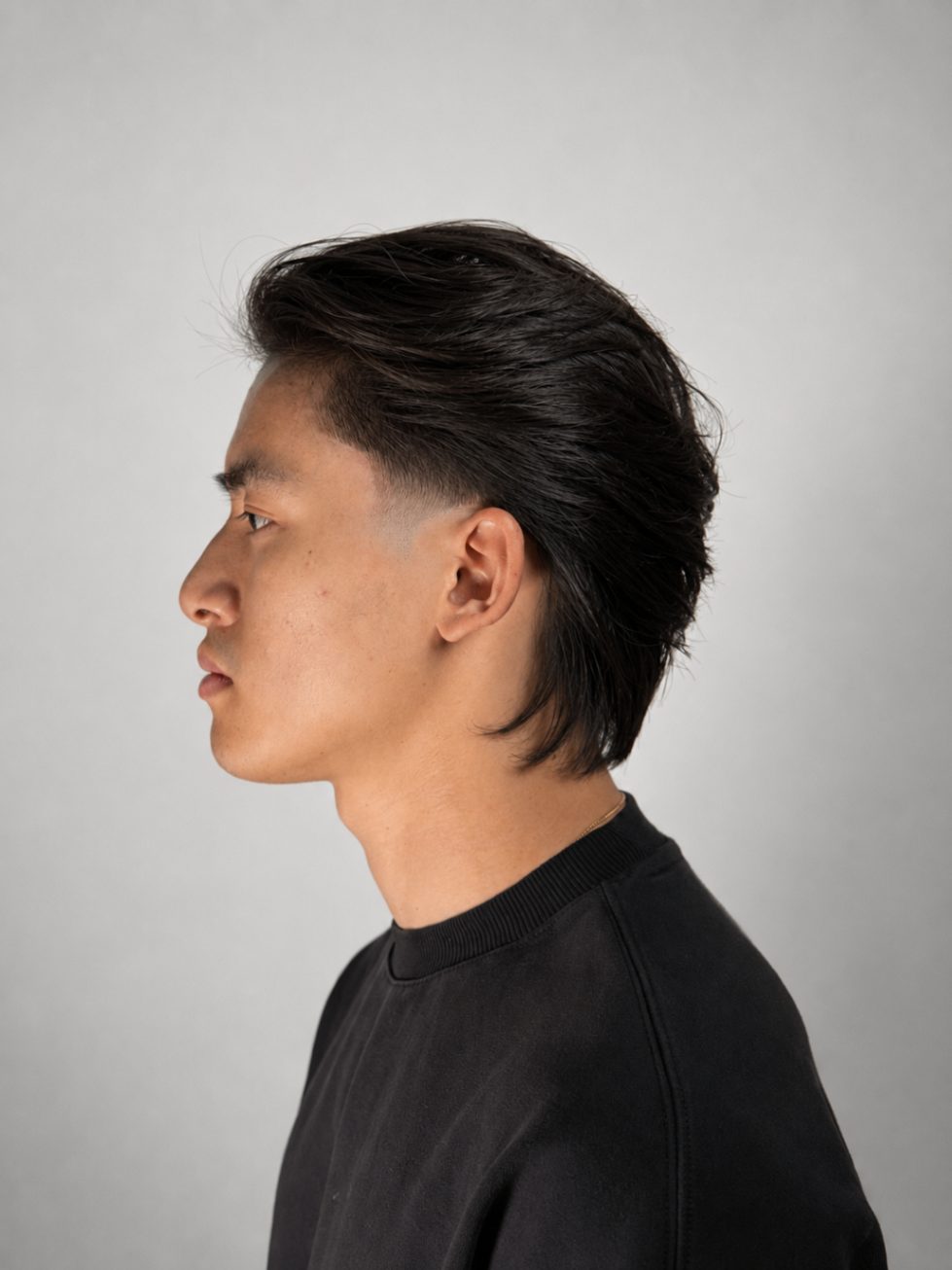 Taper fade flow mullet